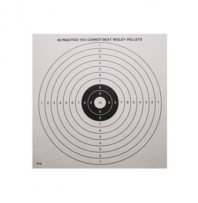 Bisley Black & White Paper Targets - 25 Pack